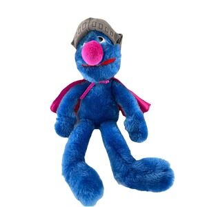 Applause Super Grover Plush Helmet and Cape Sesame Street Plush